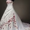 Esküvői ruha piros fehér