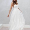 Hosszú fehér csipke ruha
