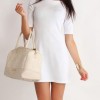 Fehér rövid csipke ruha