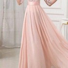 Rózsaszín Sifon ruha hosszú