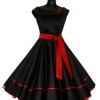 Fekete piros ruha