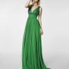 Hosszú zöld ruha