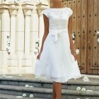 Polgári esküvői fehér ruha