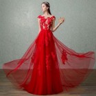 Piros ruha hosszú