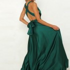 Estélyi ruha zöld backless