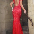 Estélyi ruha piros hosszú backless