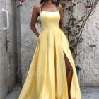 Estélyi ruha sárga hosszú
