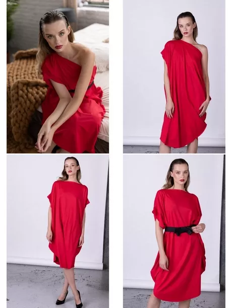 Designer ruha piros